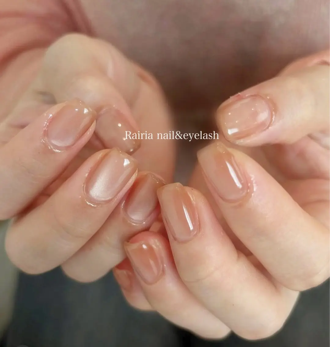 ネイル グリーン 持ち込み ハンドネイル Rairia nail本八幡店のネイルデザイン
