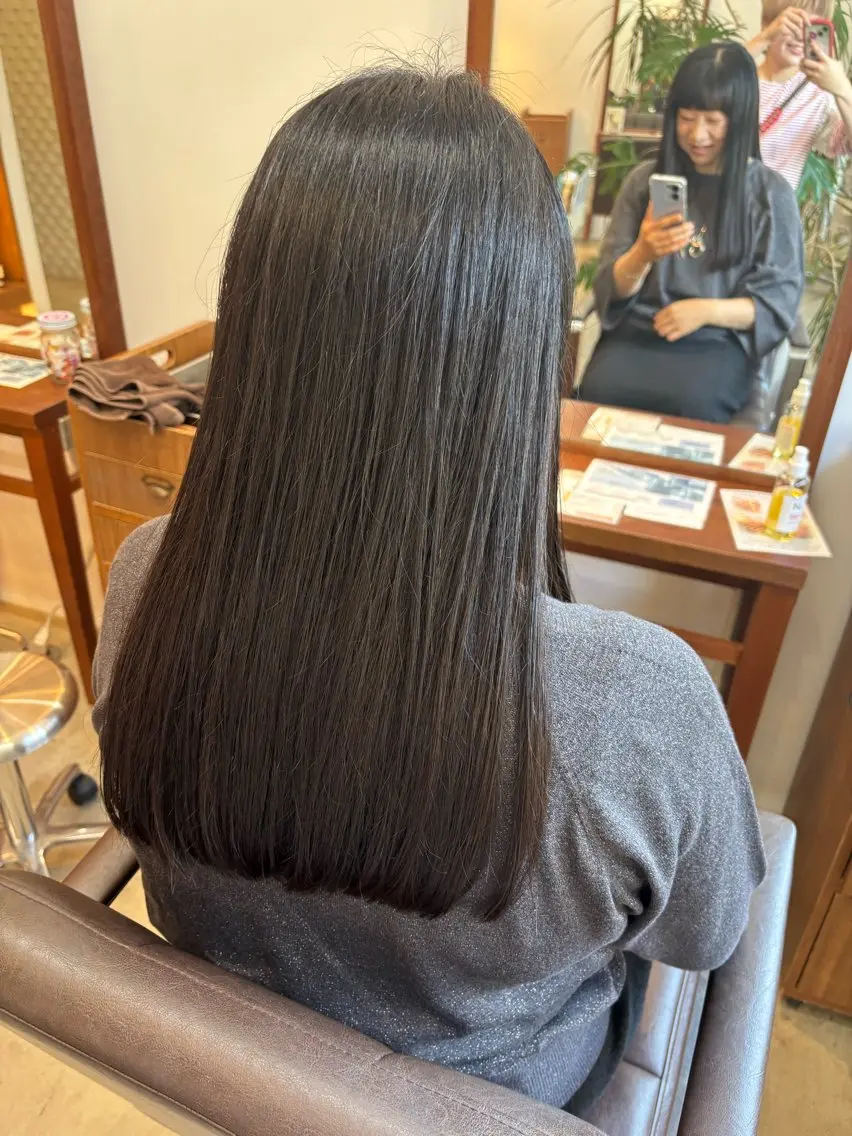 ロング みぞぐち じゅりのヘアスタイル