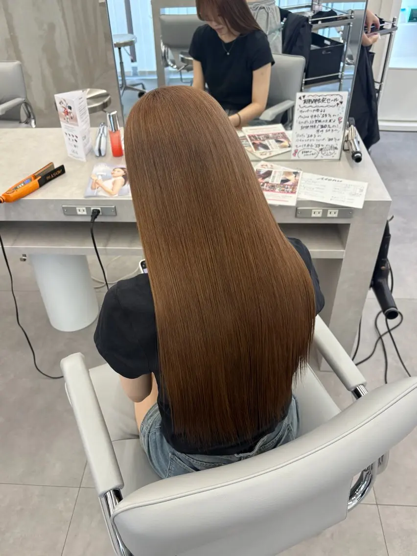 ロング カラー カット ヘアカラー 🍀透明感ナチュラル カラー🍀じゅんのヘアスタイル