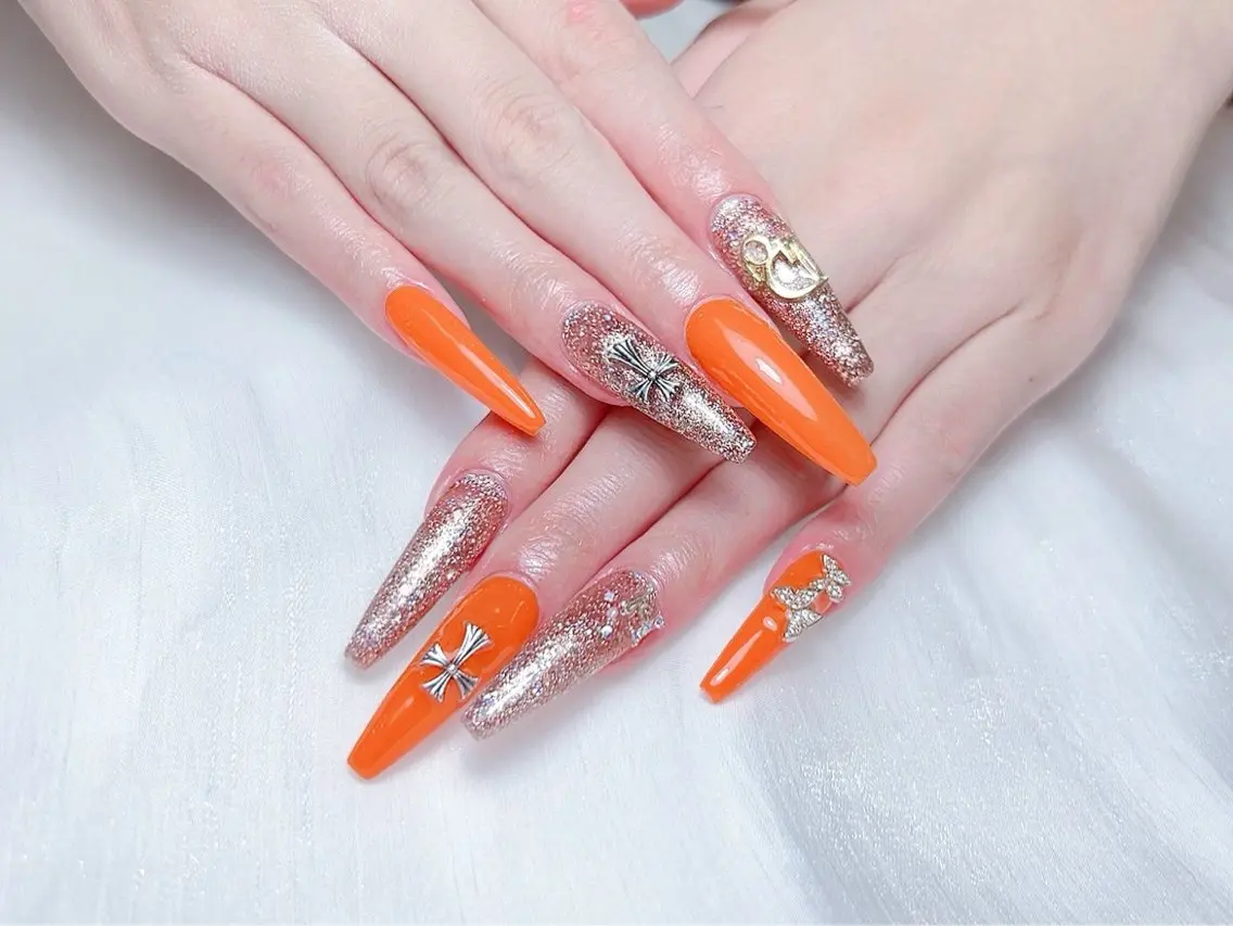 ネイル ハンドネイル M🌷nail 長さだし専門店のネイルデザイン