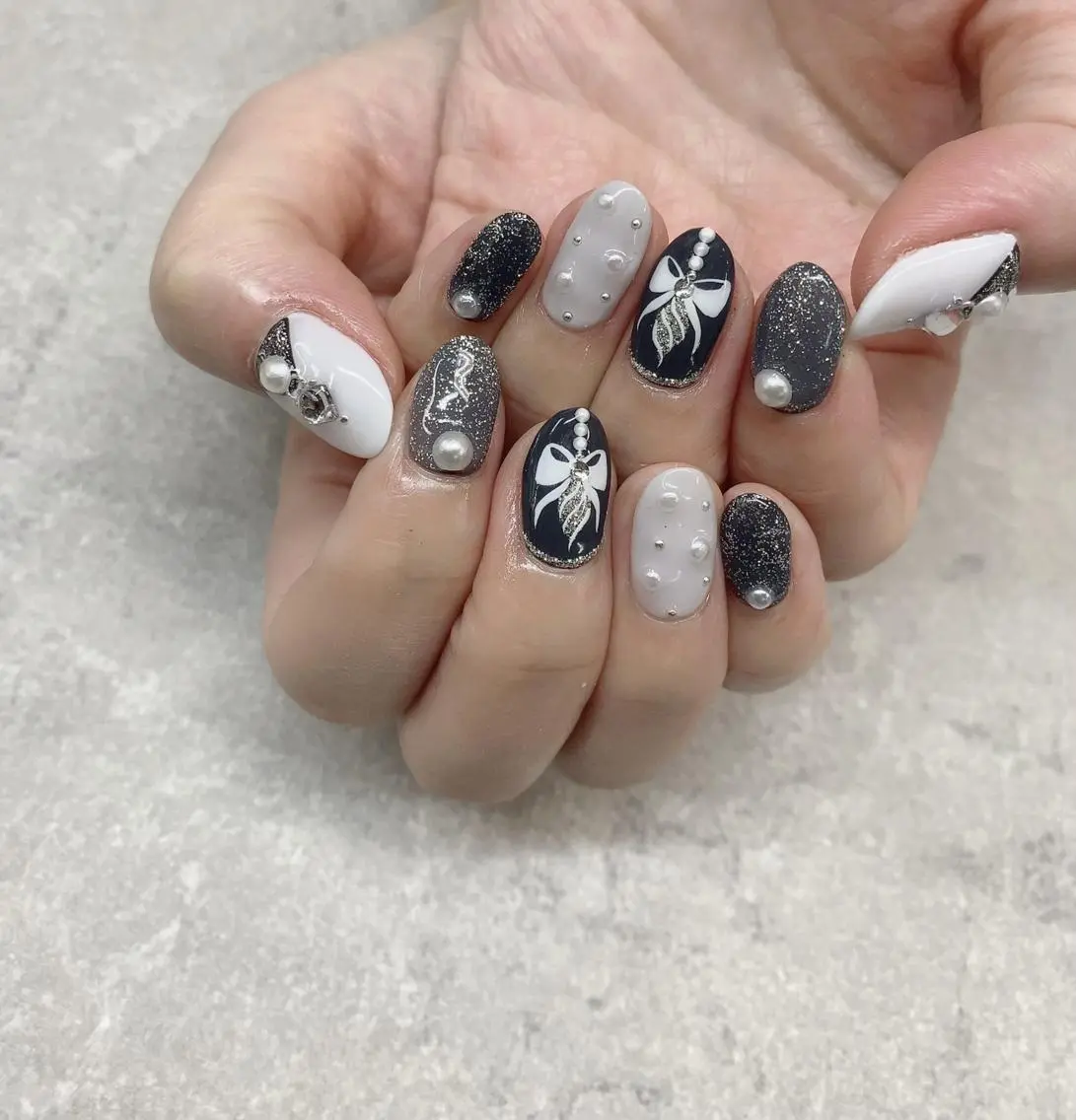 ネイル フットネイル フレンチネイル グラデーション キラキラネイル 韓国ネイル FASTNAIL PLUS 新宿店のネイルデザイン