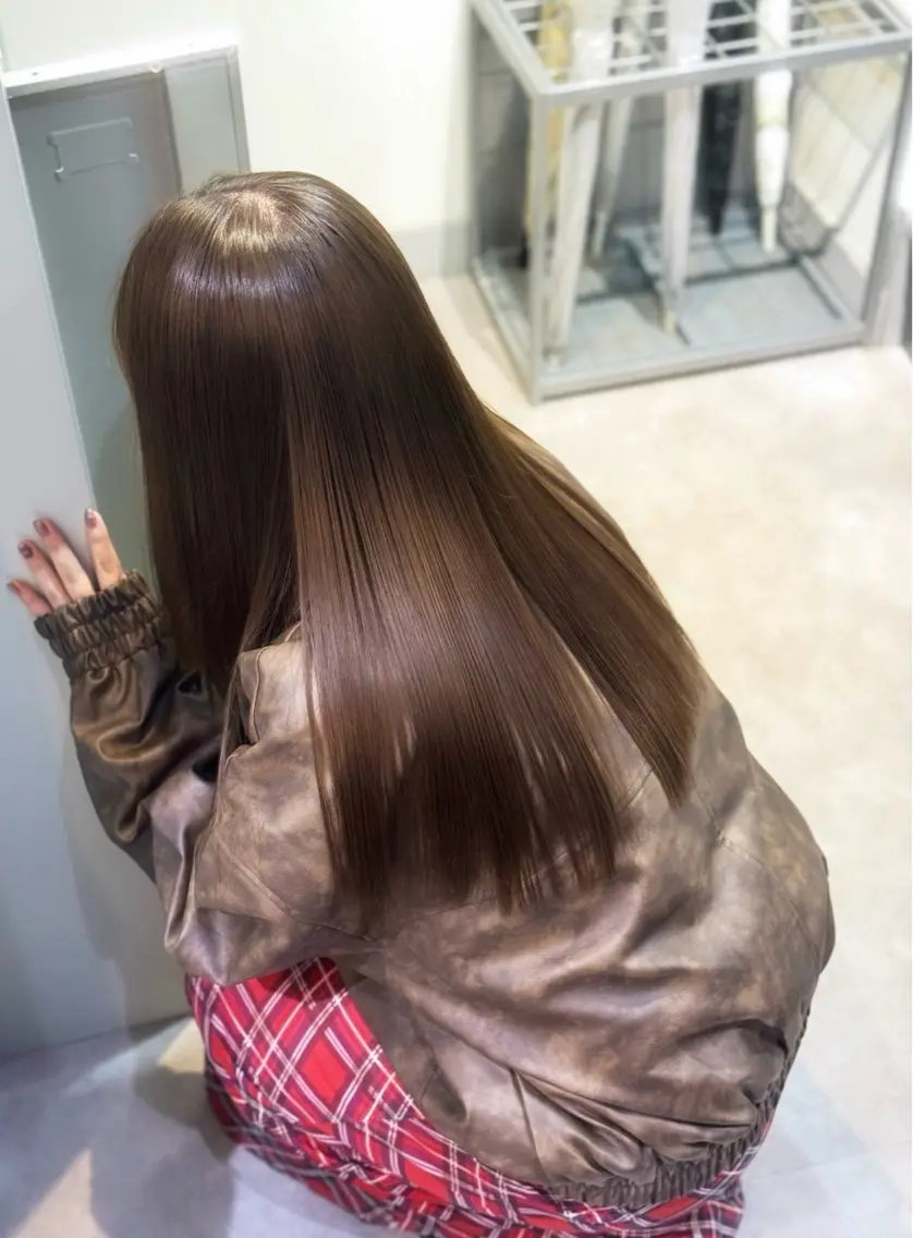 ロング カラー 髪質改善 ヘアカラー トリートメント 西梅田/似合わせ🐰 Himeka♡のヘアスタイル