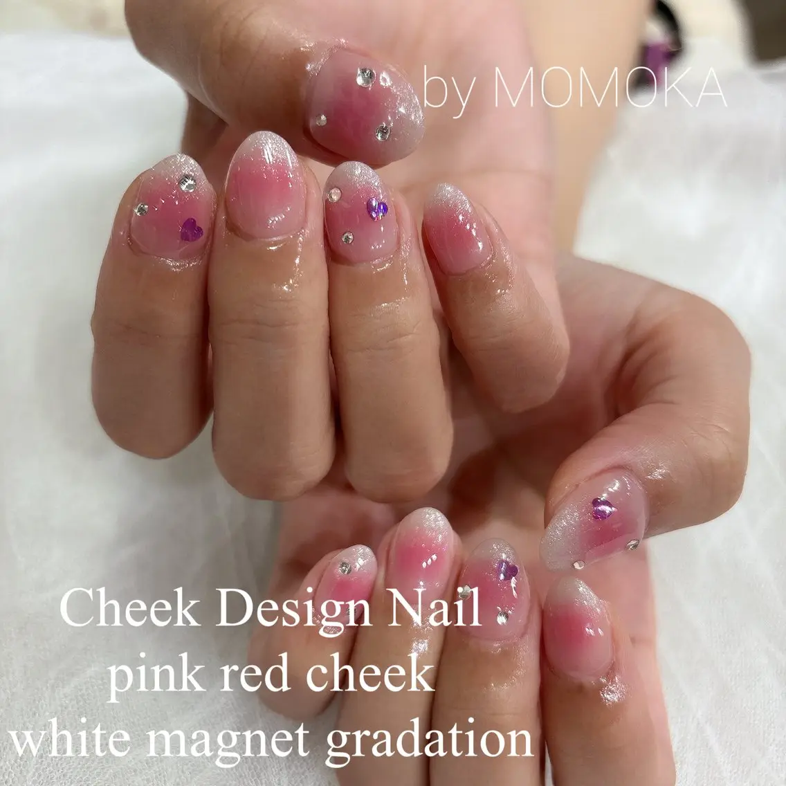 ネイル チークネイル Momo nailsalonのネイルデザイン
