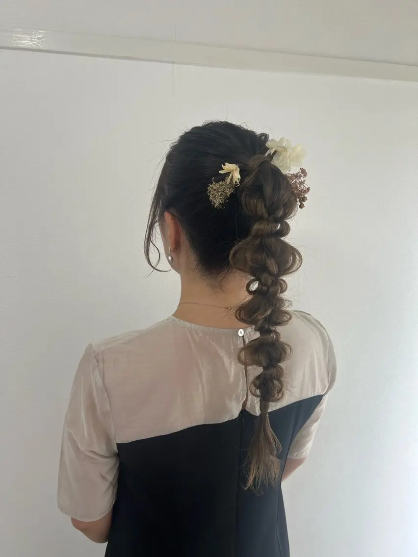 ロング ヘアアレンジ 大羅 海比のヘアスタイル