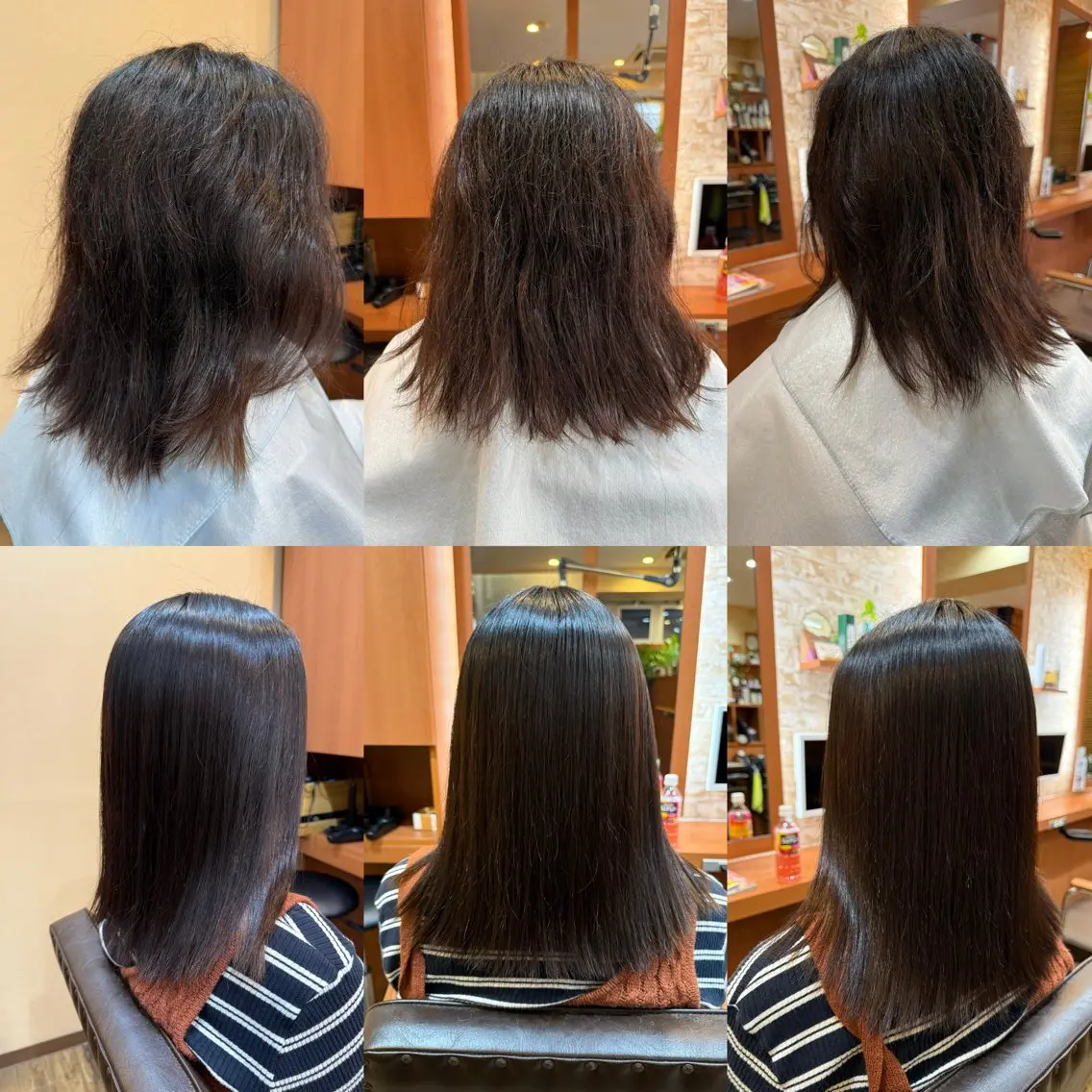 ロング 縮毛矯正 山口 博司のヘアスタイル