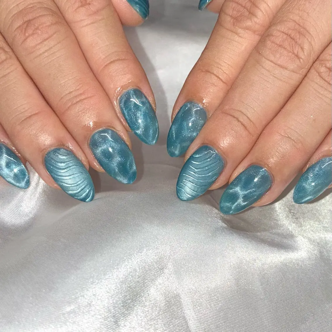 ネイル アートネイル クリアネイル ジェルネイル マグネットネイル ぷっくりネイル ハンドネイル Nail ヌシん家 AKANEのネイルデザイン