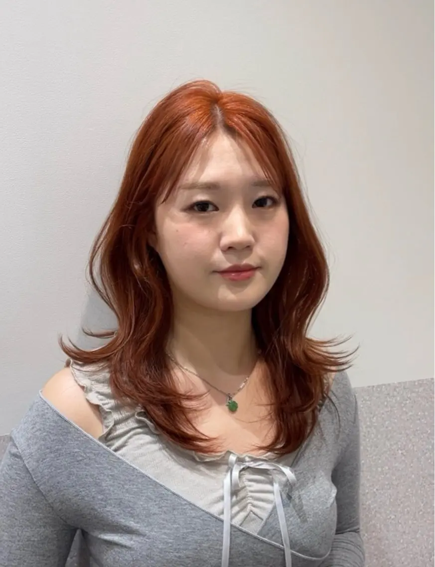 セミロング ハッシュカット 韓国風ヘア レイヤーカット カット ヘアカラー トリートメント ❤︎︎韓国ヘア❤︎︎ 𝑺𝒉𝒊𝒉𝒐のヘアスタイル