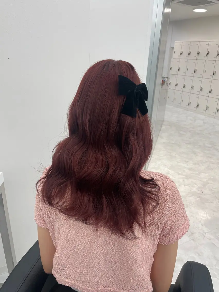ミディアム ヘアカラー MOE 福岡韓国ヘア✧︎のヘアスタイル
