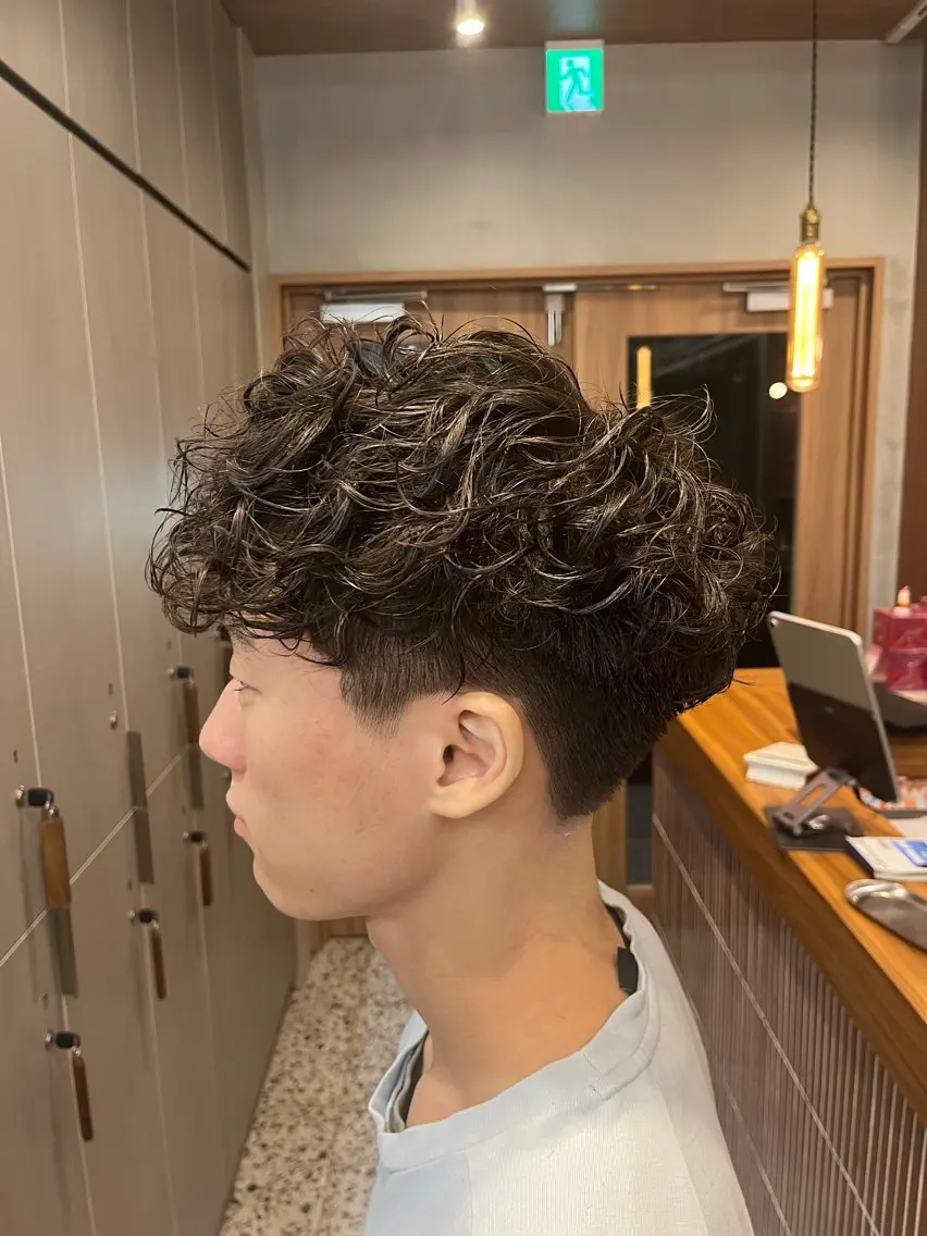 ショート パーマ メンズ カット パーマ fifth / 山下 和輝 海外風スタイルのヘアスタイル