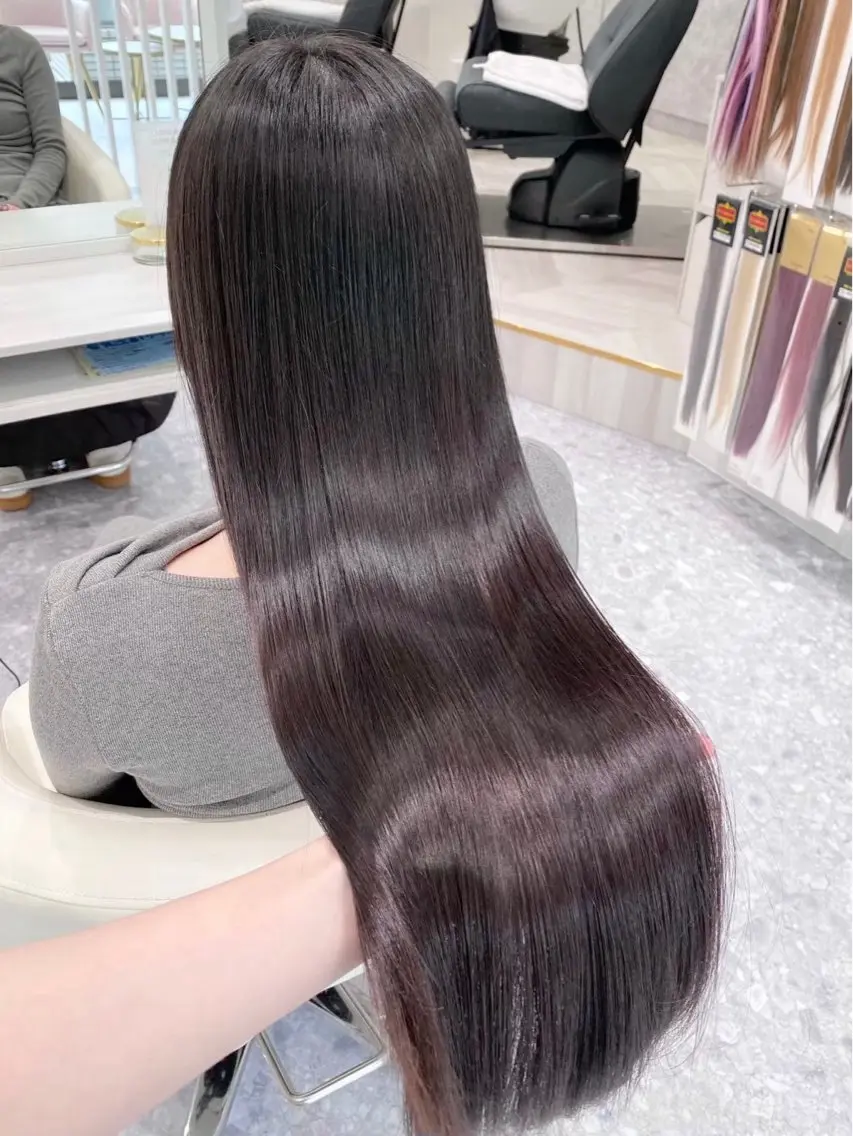 ロング カット ヘアカラー トリートメント navi 葵のヘアスタイル