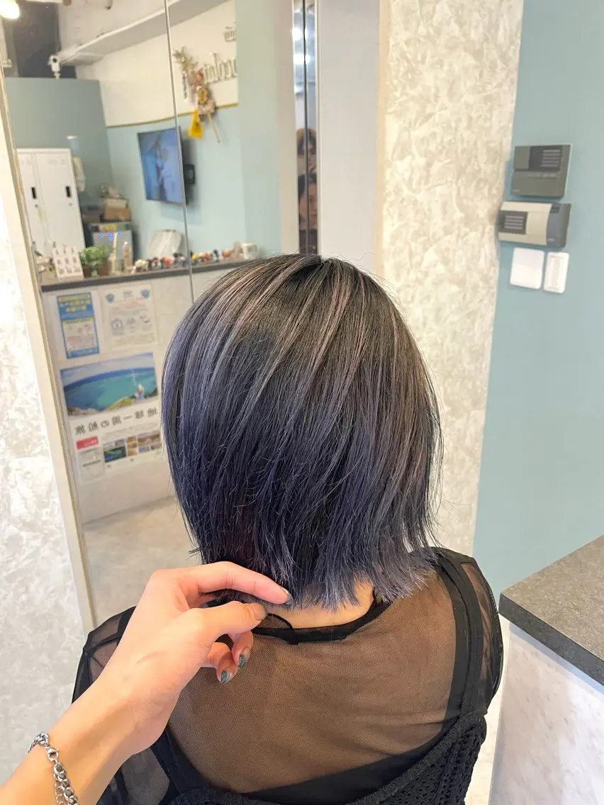 ミディアム 亀川蓮 Agu hairのヘアスタイル