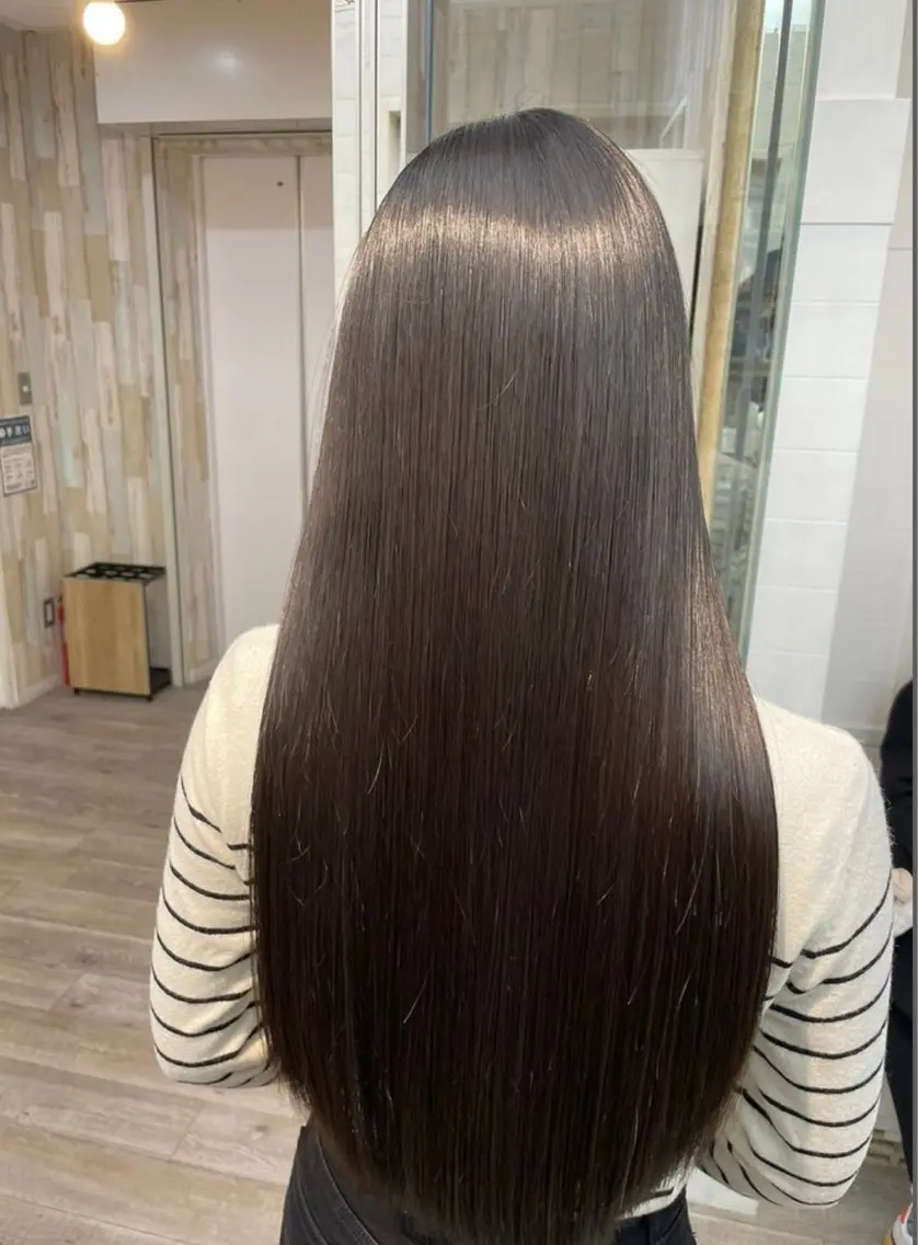 ロング カラー カット ヘアカラー トリートメント ヘッドスパ ヘアセット 盛れる艶カラー× レイヤーカット/咲来のヘアスタイル