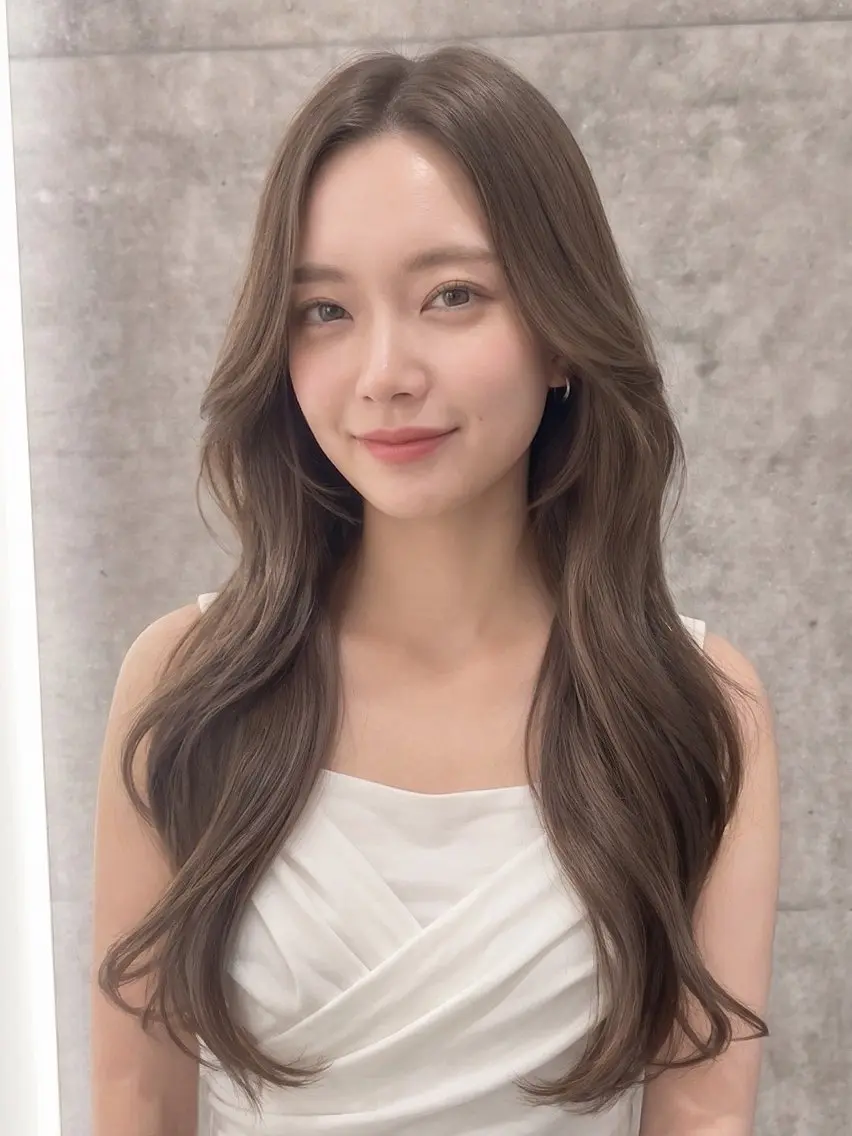 ロング カット ヘアカラー トリートメント シンタニナオト /梅田茶屋町のヘアスタイル