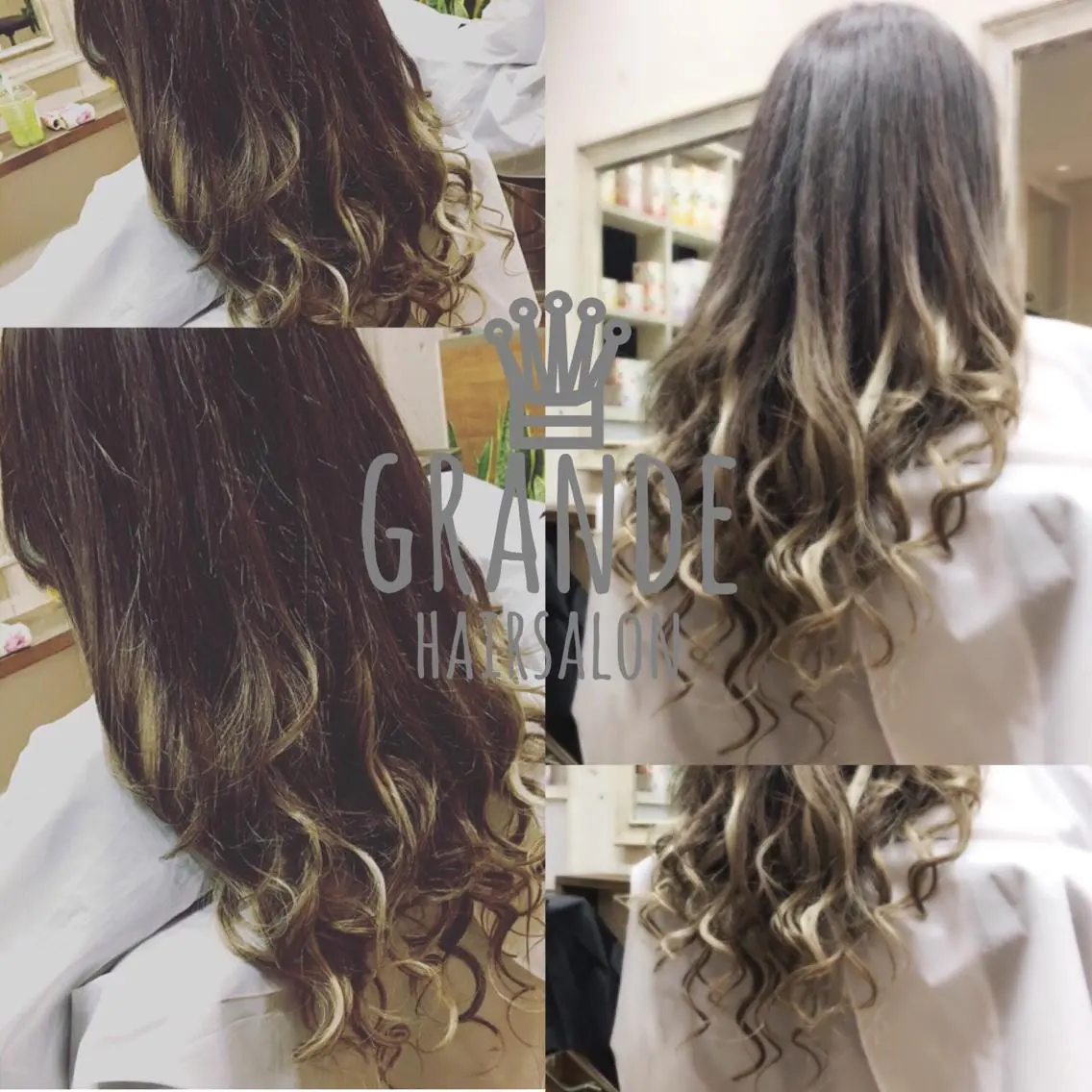 ロング カラー ケアブリーチ&シール エクステの店和田翔莉のヘアスタイル