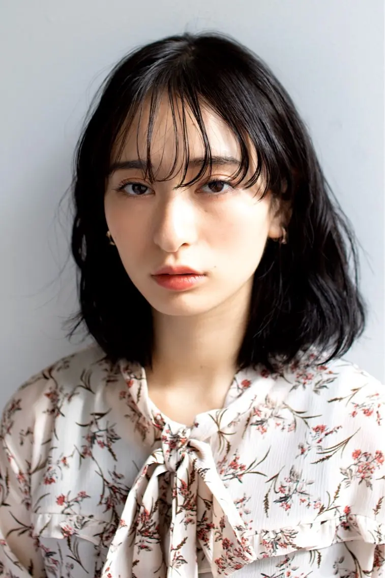 ミディアム カラー カット ヘアカラー トリートメント LOOP hairのヘアスタイル