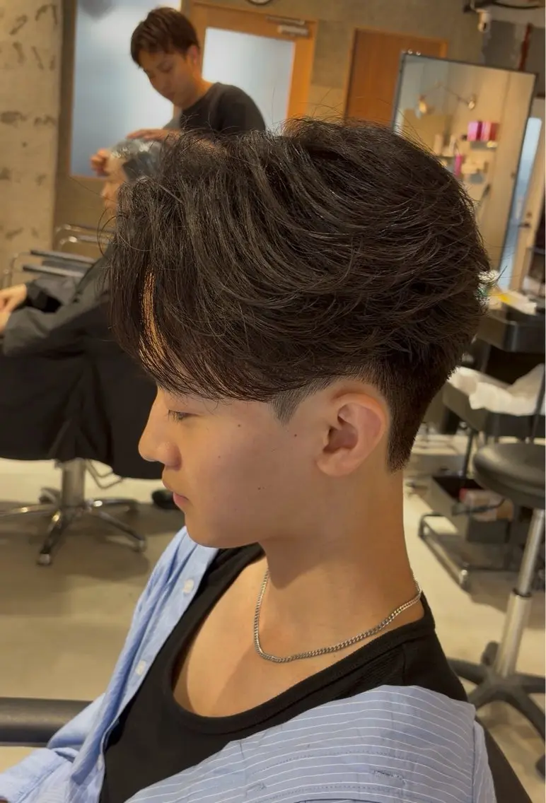 パーマ メンズ カット パーマ 小島 希星のヘアスタイル