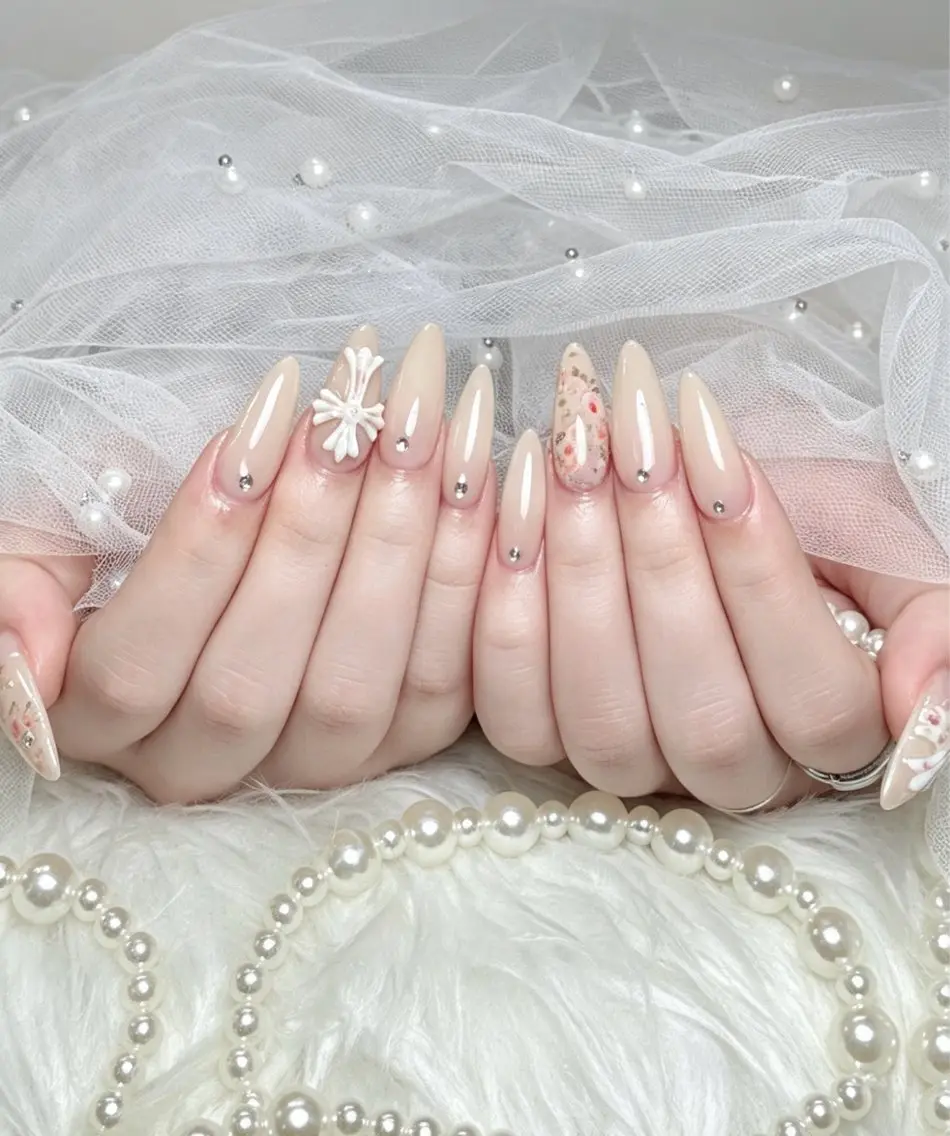 ネイル ジェルネイル 韓国ネイル シンプルネイル 夏ネイル ワンホンネイル NEM nailstudioのネイルデザイン