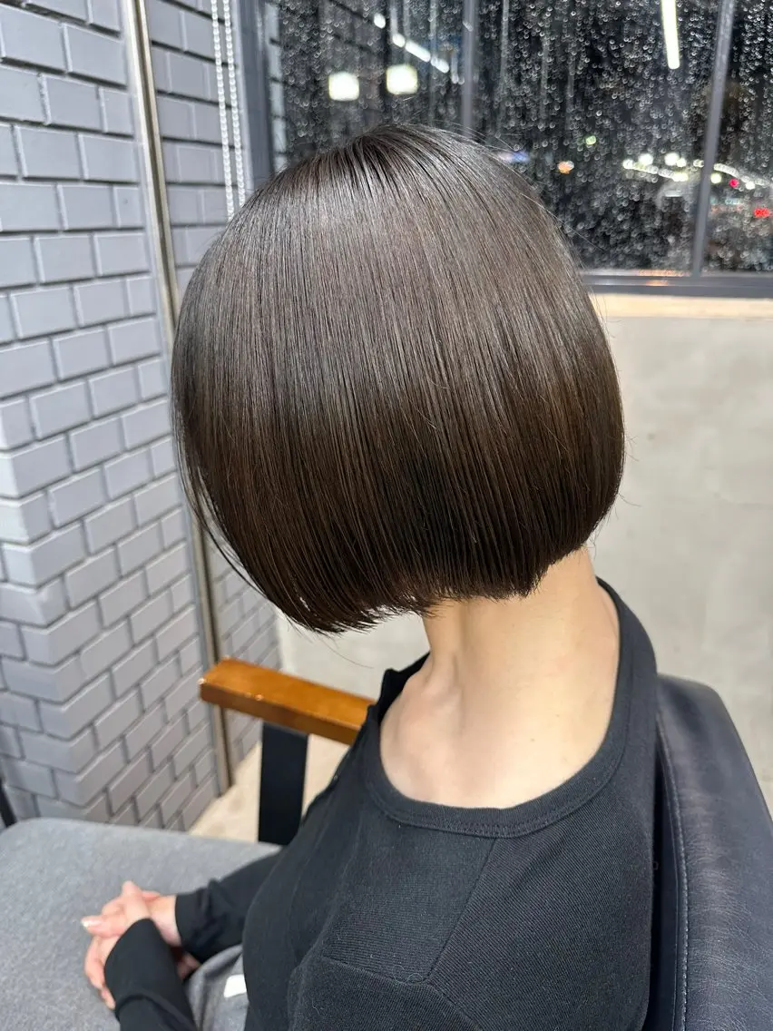 ショート カラー アッシュ 透明感カラー ヘアカラー 巽 滉太のヘアスタイル