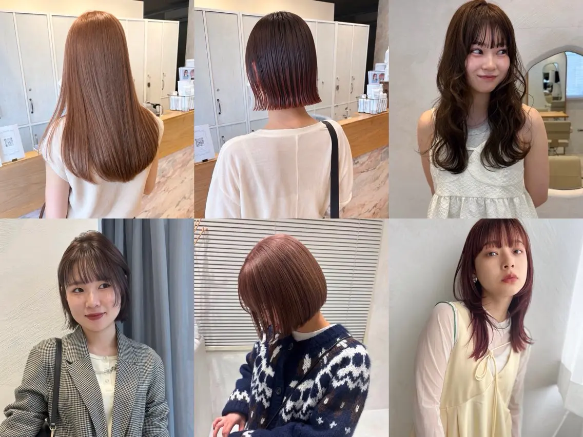 セミロング カラー カット ヘアカラー glad hairのヘアスタイル