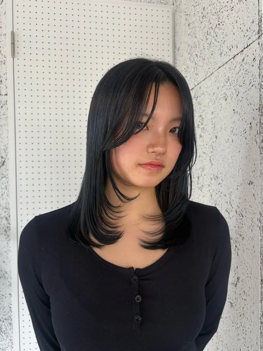セミロング カット ヘアカラー トリートメント Steed /立川/ レイヤー/futahのヘアスタイル