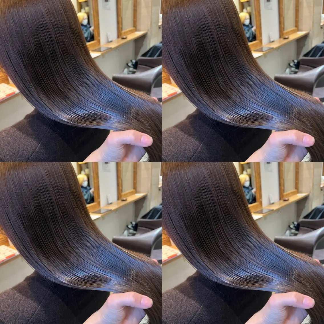 ロング カラー 髪質改善 レイヤーカット/ 縮毛矯正🇰🇷早坂のヘアスタイル