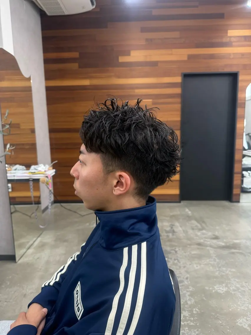ショート ショートヘア カット パーマ 【メンズ特化】 野上晃生のヘアスタイル