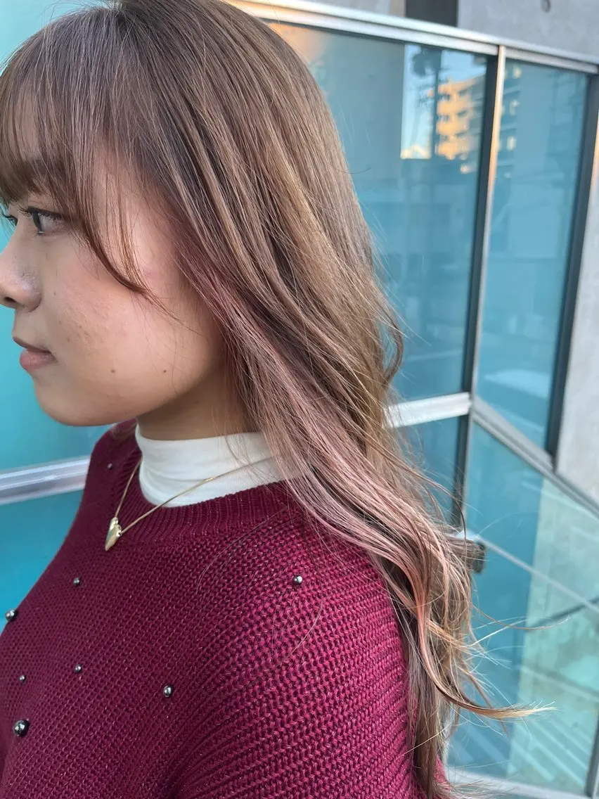 ロング カラー 久木原 ゆりのヘアスタイル