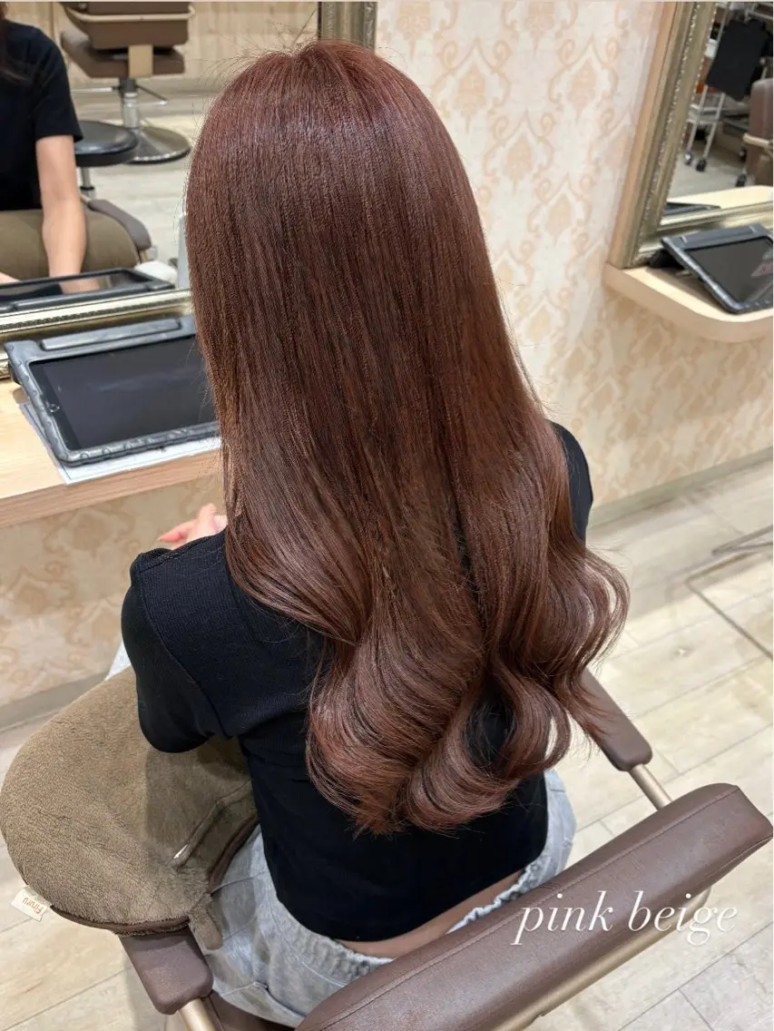 ロング カラー カット ヘアカラー 韓国ヘア🧸髪質改善 🧸きくちみさきのヘアスタイル