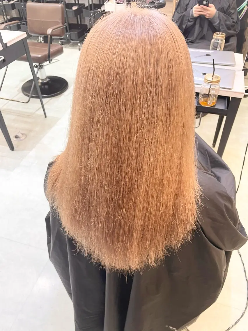 セミロング ヘアカラー トリートメント 🎨ハイトーン ブリーチ✨RYUKIのヘアスタイル