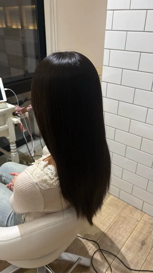 セミロング カット トリートメント 似合わせ 顔周りYUUGAのヘアスタイル