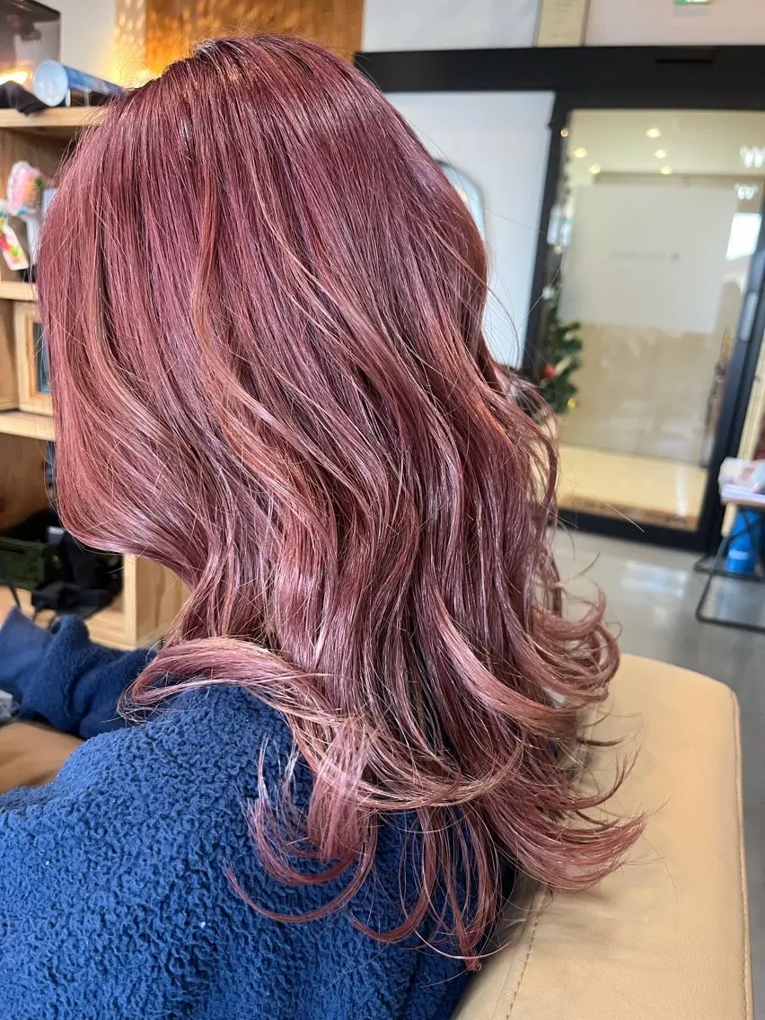 セミロング カット ヘアカラー 阪神西宮★JUNO 川﨑温子のヘアスタイル