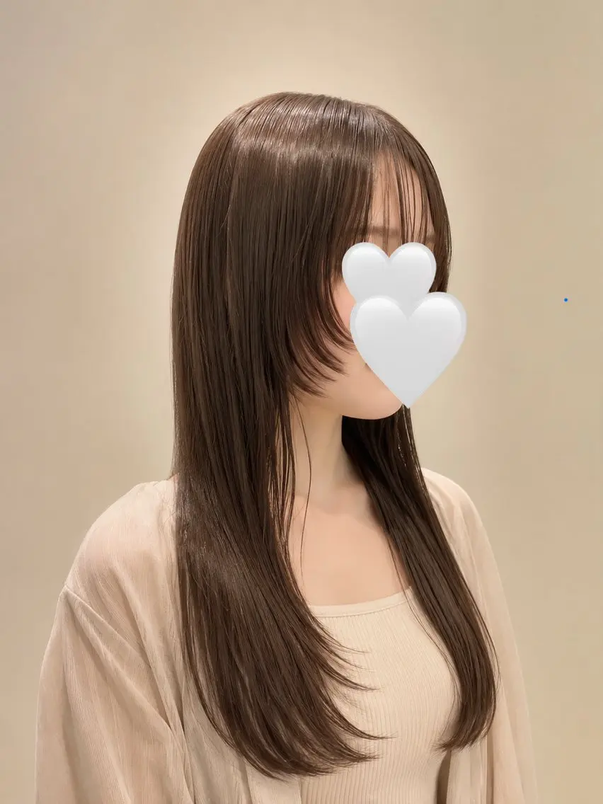 ロング ロングレイヤー レイヤーカット ロング 透明感☁️/レイヤー 🤍/マノ🌷のヘアスタイル