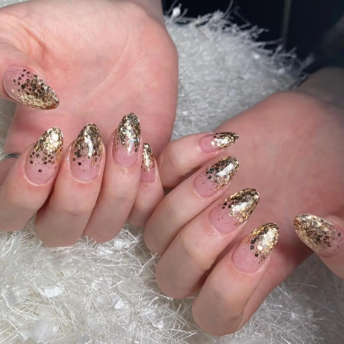 ネイル 長さ出し フレンチネイル ジェルネイル グラデーション 韓国ネイル ハンドネイル Nail&eye Belire 新宿のネイルデザイン