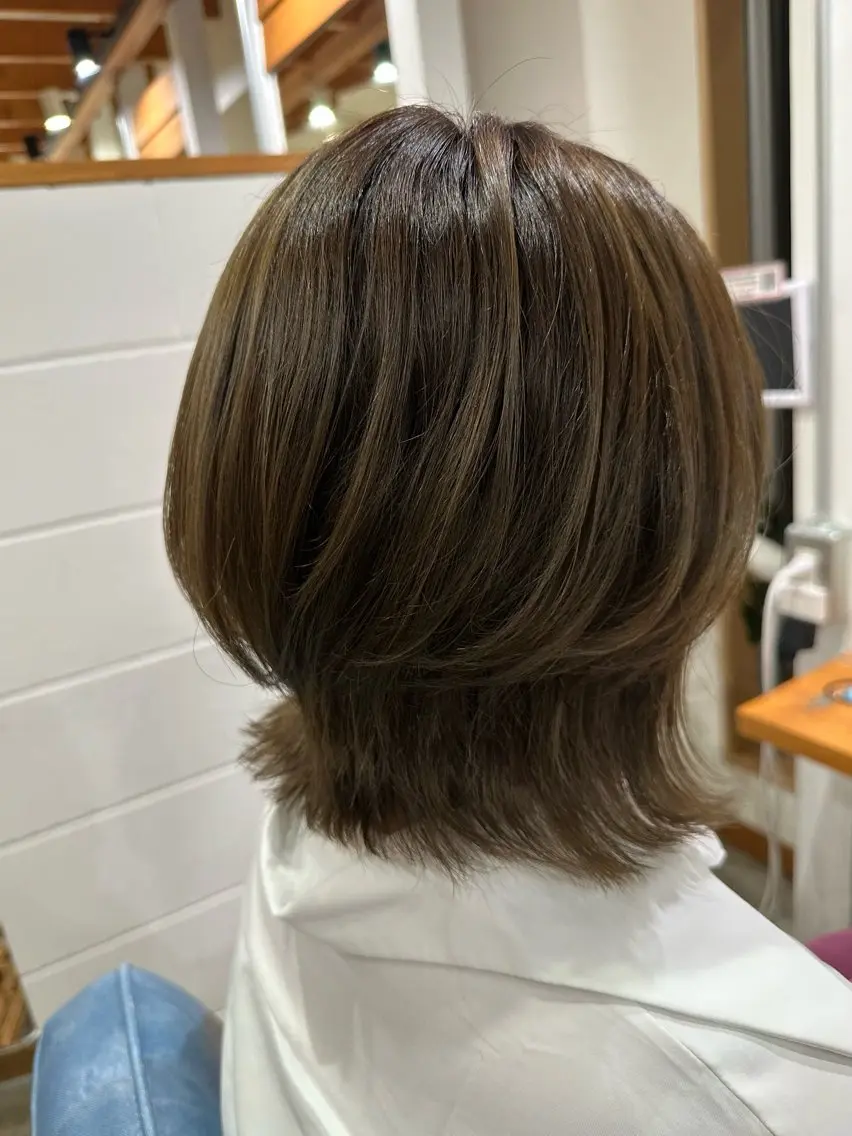ミディアム くびれヘア 韓国風ヘア レイヤーカット 似合わせカット/艶髪 カラー/ AKARIのその他イメージ