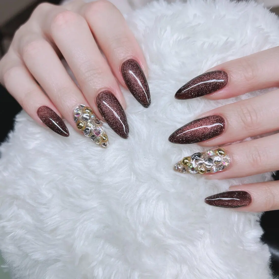 ネイル 長さ出し ネイルチップ バレンタイン Nail salon Stellaのネイルデザイン