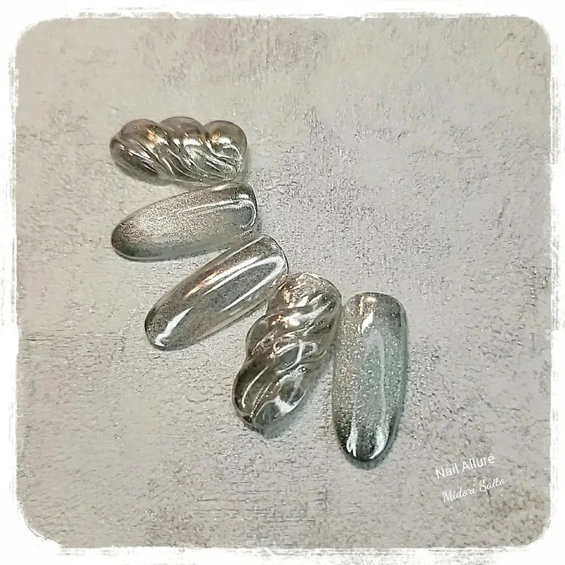 ネイル ジェルネイル ミラーネイル スカルプネイル Nail Allureのネイルデザイン