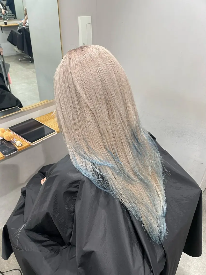 ロング カラー カット ヘアカラー トリートメント REINA ISHIDOのヘアスタイル
