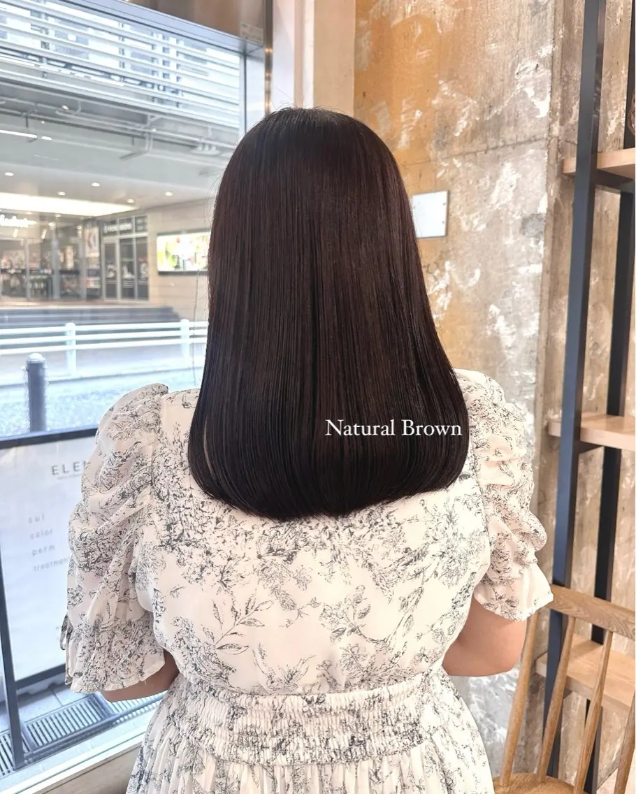 ミディアム カラー ヘアカラー トリートメント nanami ￤髪質改善￤ブリーチのヘアスタイル
