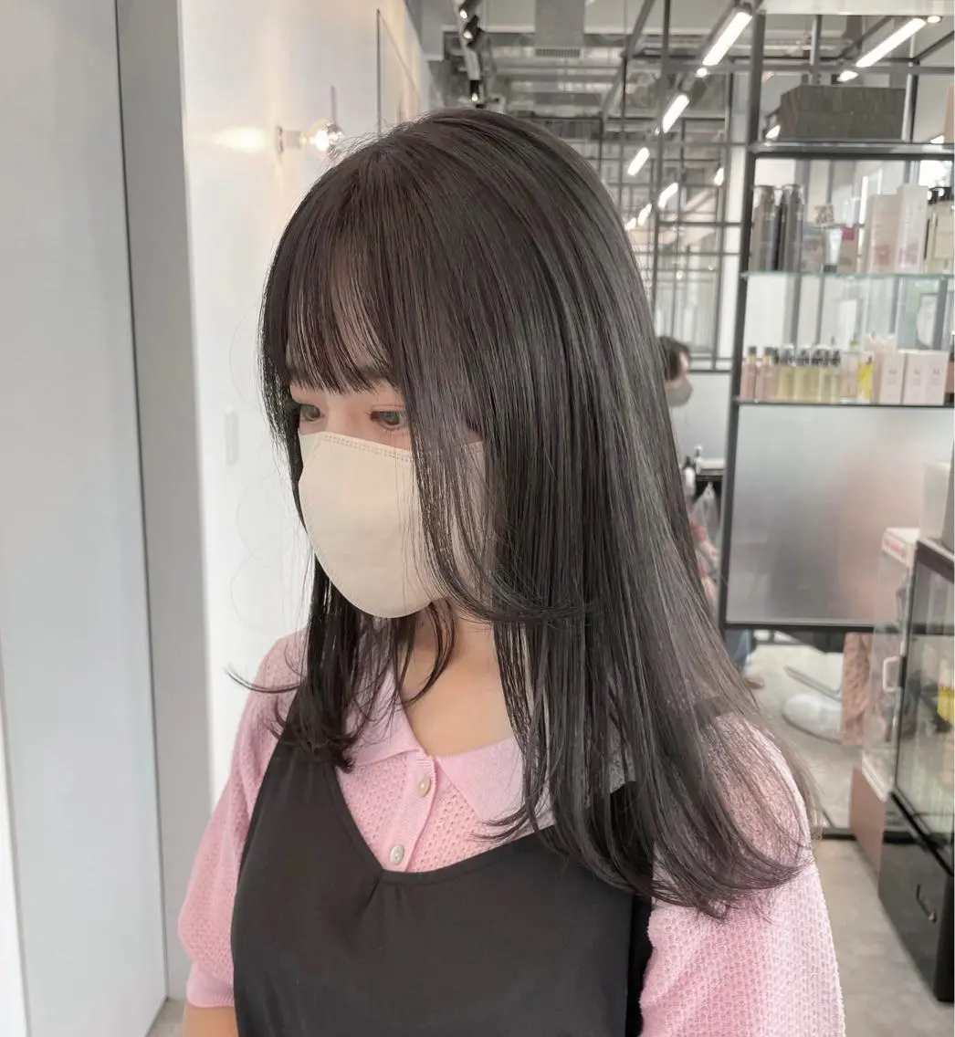 ロング カラー カット ヘアカラー トリートメント 柔らか透け感カラー 🌿ムロヤリョウスケのヘアスタイル