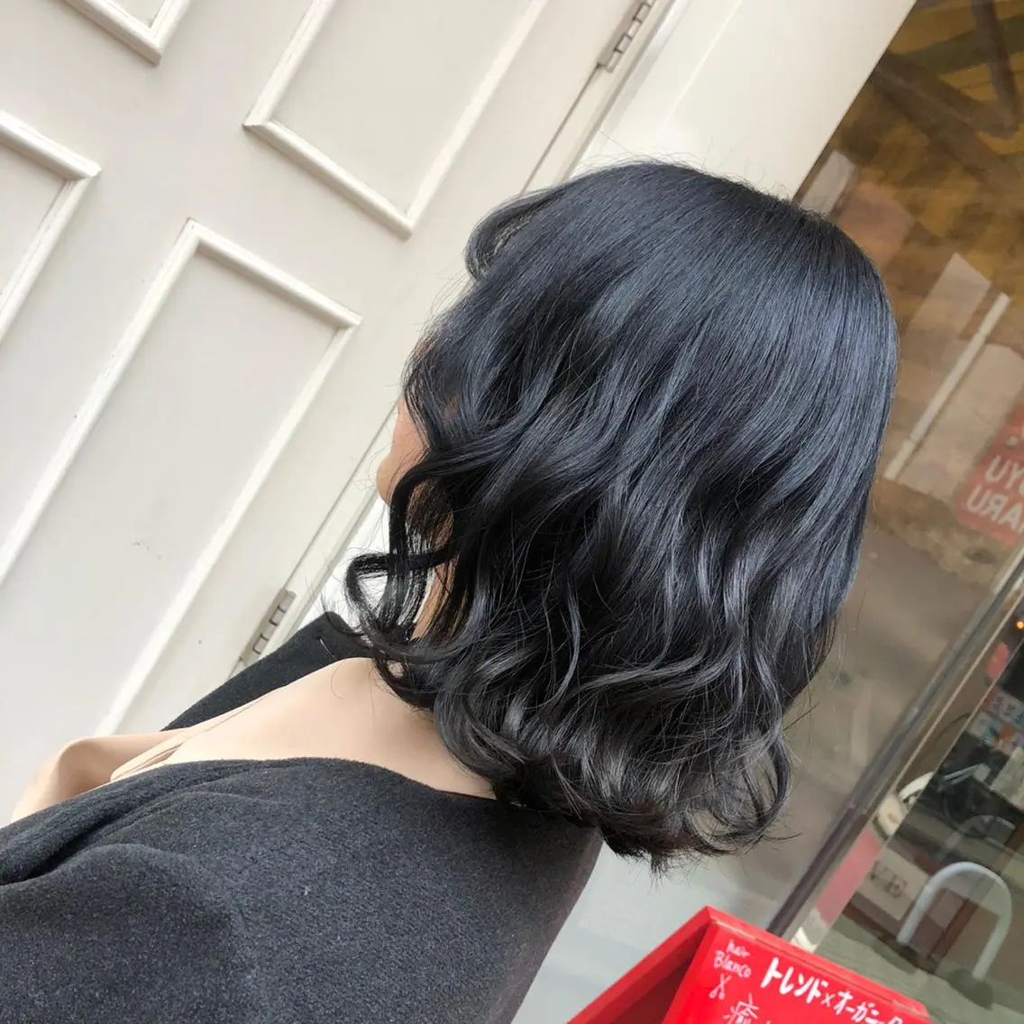 ミディアム カラー ネイビーカラー 🫟Blanco🫟 Color&Careのヘアスタイル