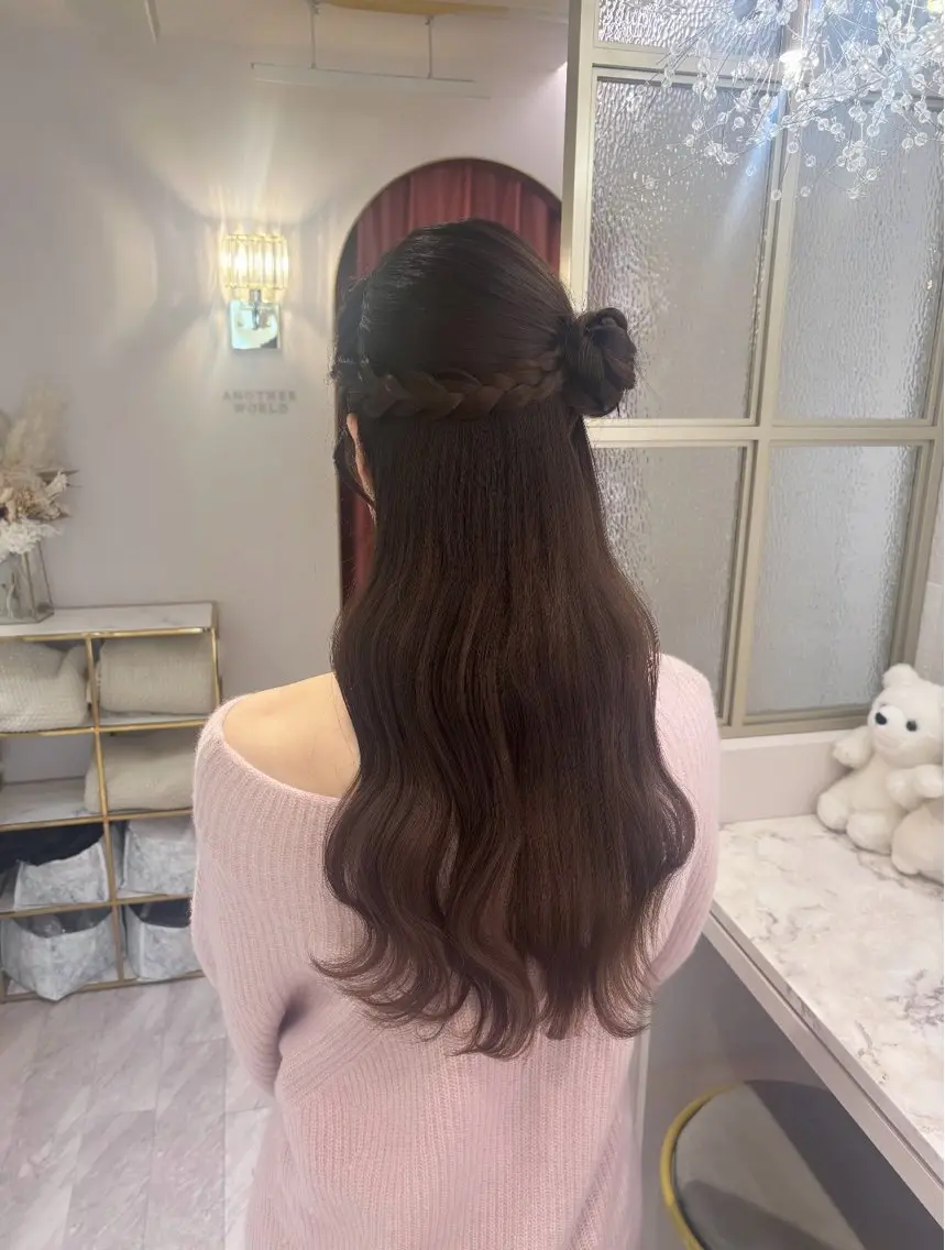 ロング 桃瀬 綾音 カラー/縮毛募集中♡のヘアスタイル