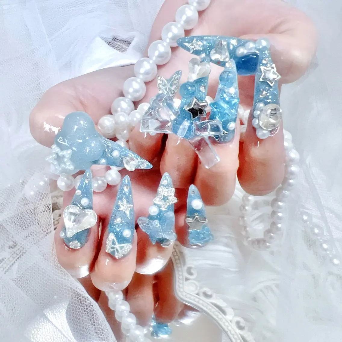 ネイル ロングネイル ハンドネイル Nail salon unmeltのネイルデザイン