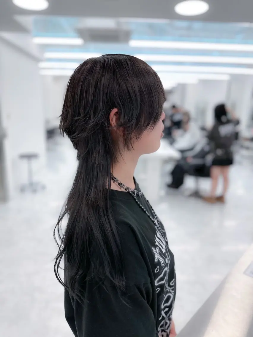 セミロング カラー カット ヘアカラー ダメージレスブリーチ ×美髪矯正【滝太】のヘアスタイル