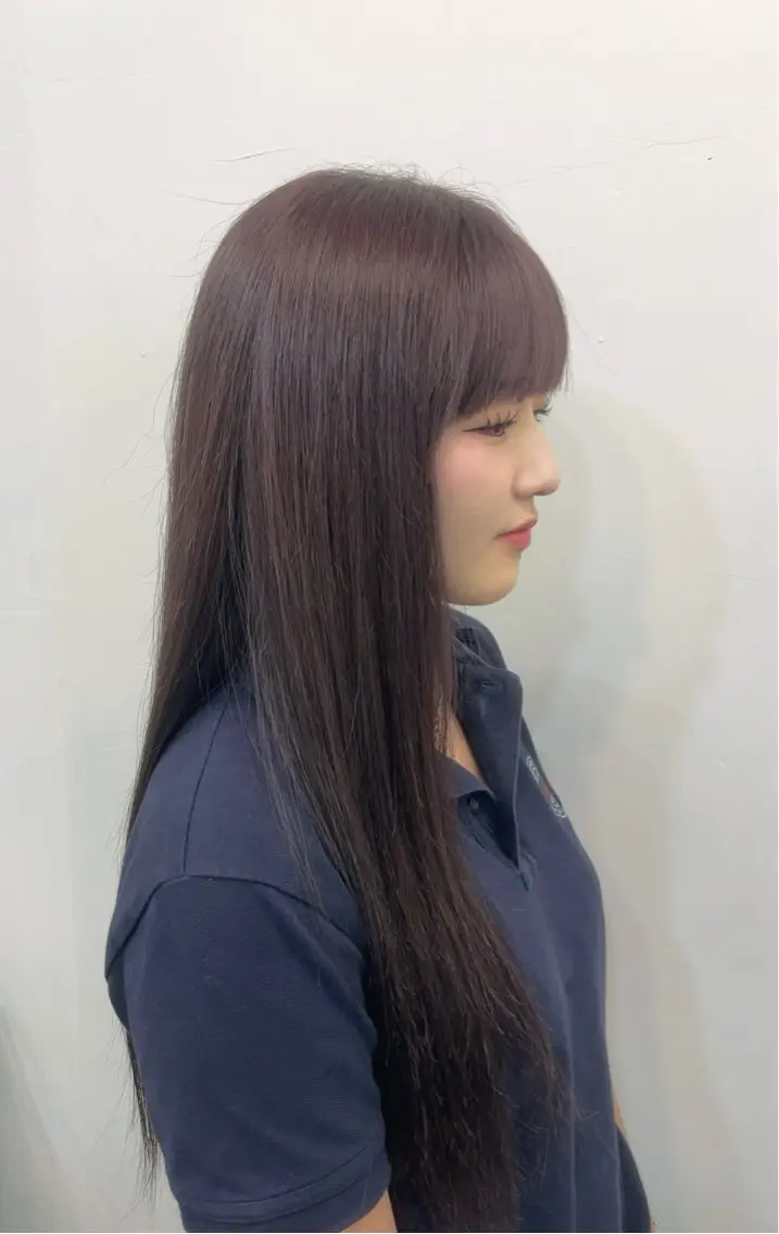 ロング カラー ブリーチ 透明感カラー ピンクカラー ピンクパープル パープルカラー ヘアカラー ARISA 青葉台のヘアスタイル