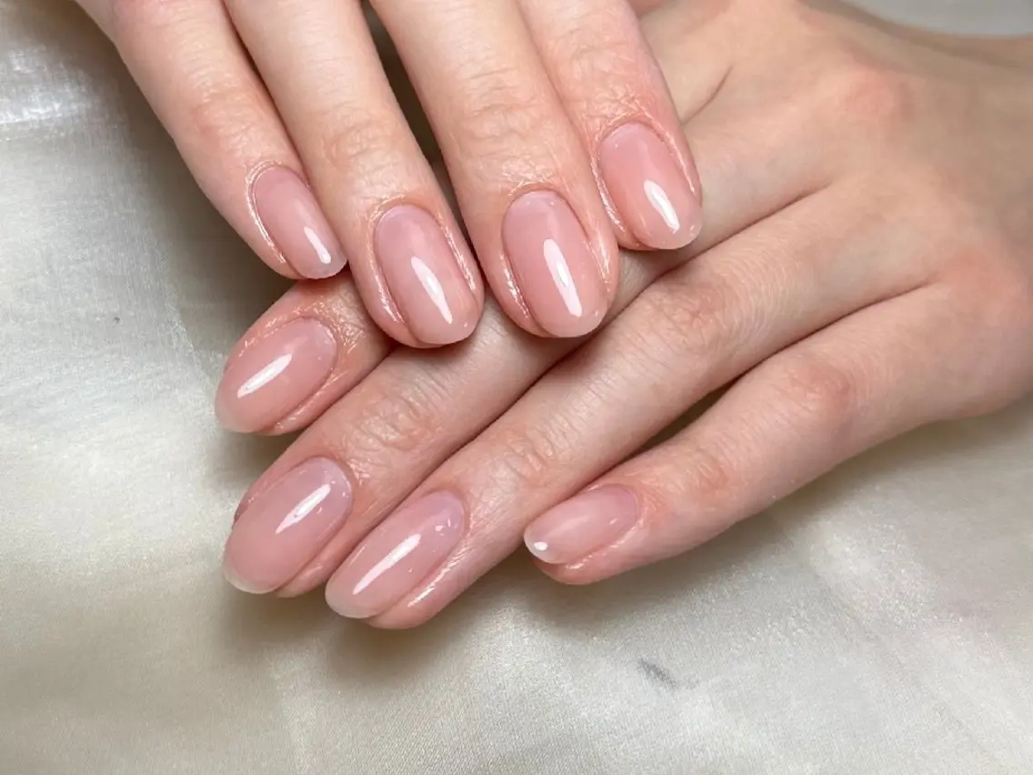 【HAND】🌸ワンカラー、 ラメグラデーションorフラッシュ 1000色お選びいただけます!(ストーン4個付き)の写真