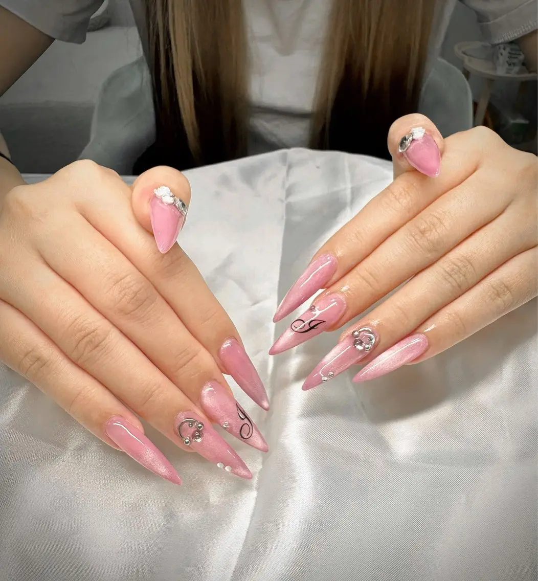 ネイル アートネイル フレンチネイル ジェルネイル 韓国ネイル マグネットネイル HAPPI NAIL 大国町のネイルデザイン