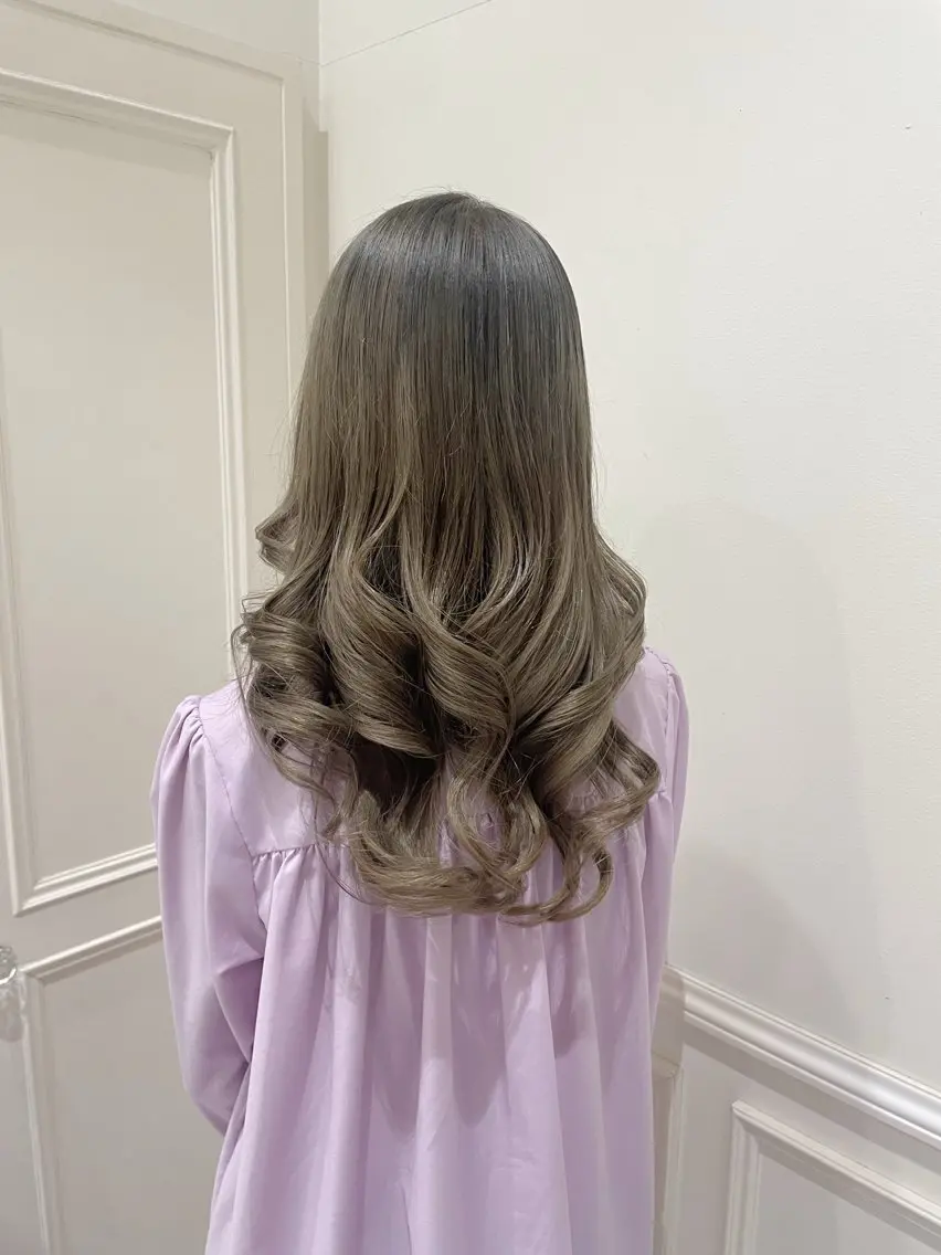 ロング ヘアカラー トリートメント midori 🎀 ͗ ͗のヘアスタイル