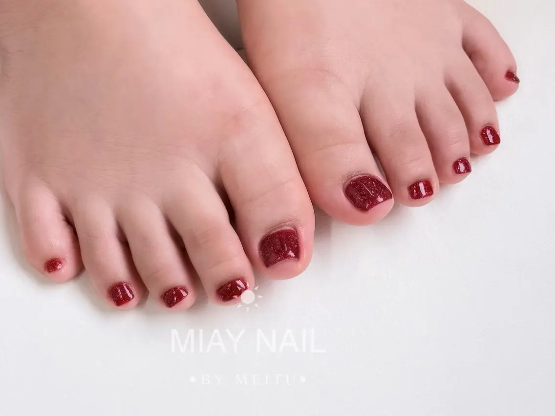 ネイル フットネイル 💜MIYA NAIL鶴見店のネイルデザイン