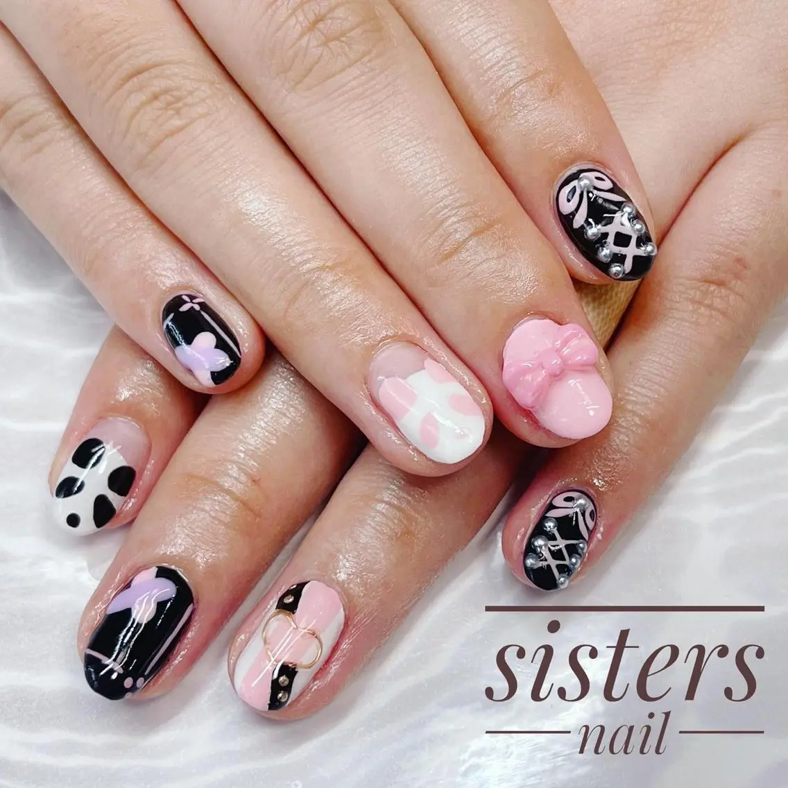 ネイル アートネイル 夏ネイル sisters nail.fのネイルデザイン