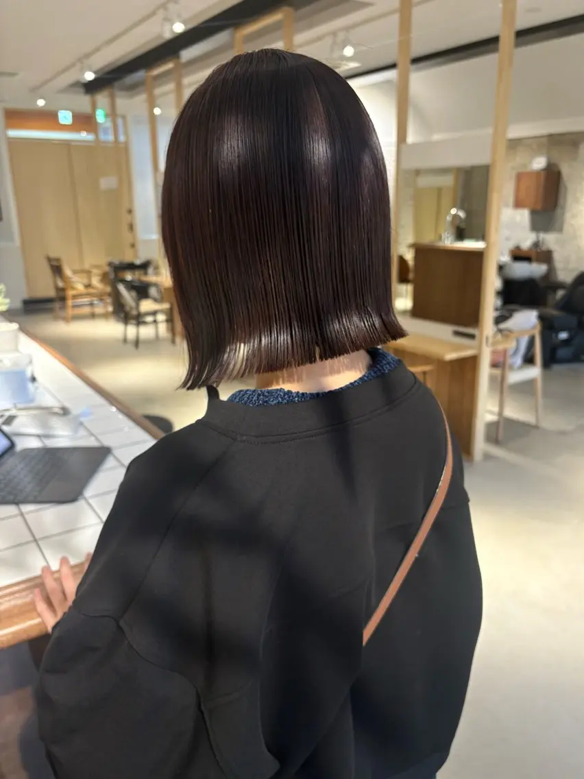 ショート ボブ カット ヘアカラー トリートメント yuki ♡のヘアスタイル
